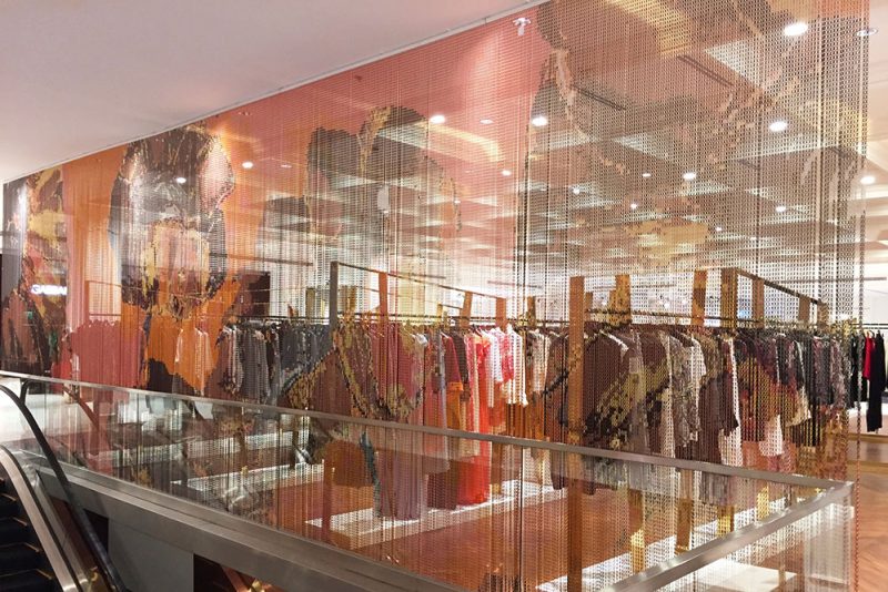 chain room divider aluminium chain room divider