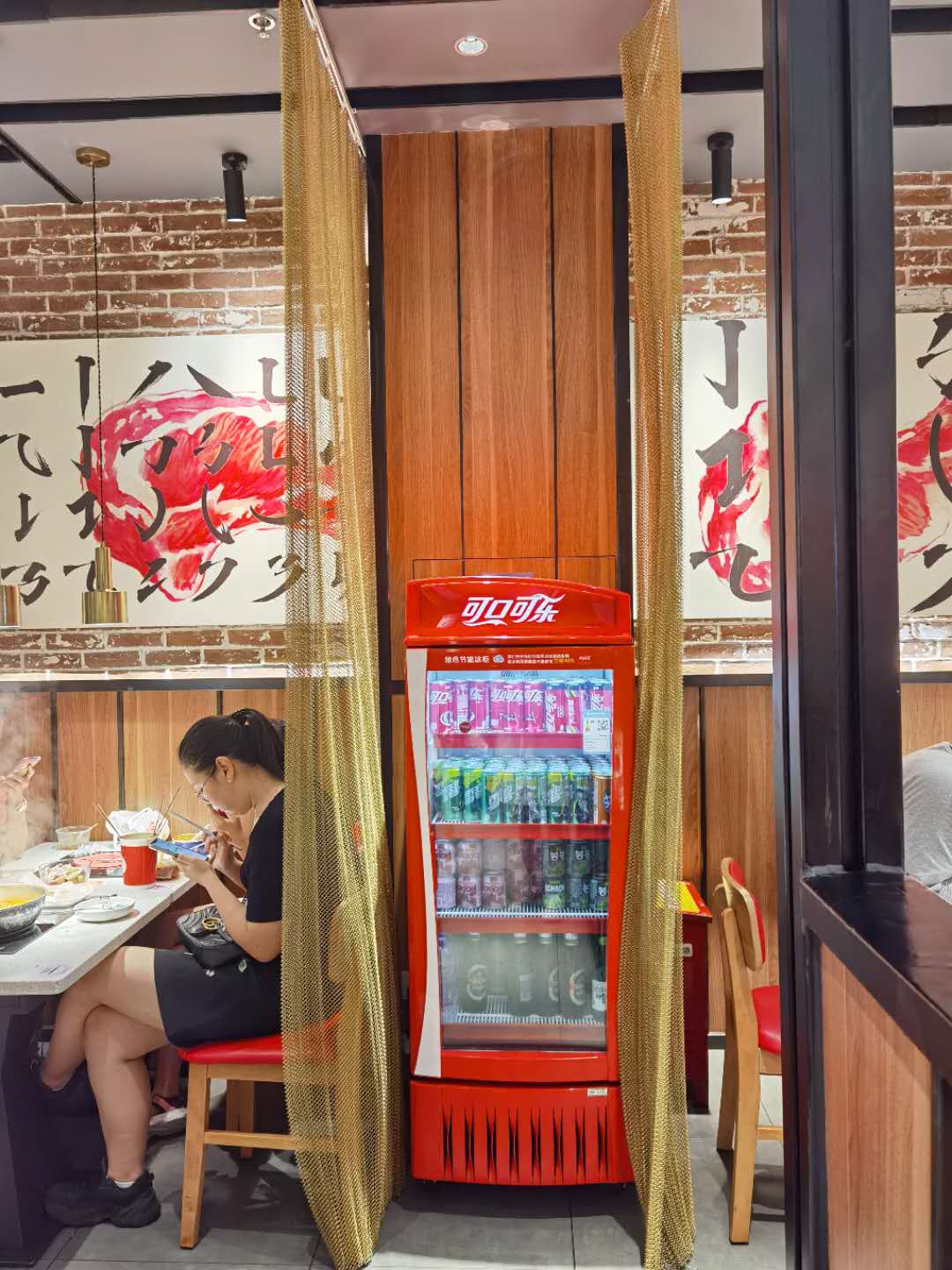 metal chain room divider